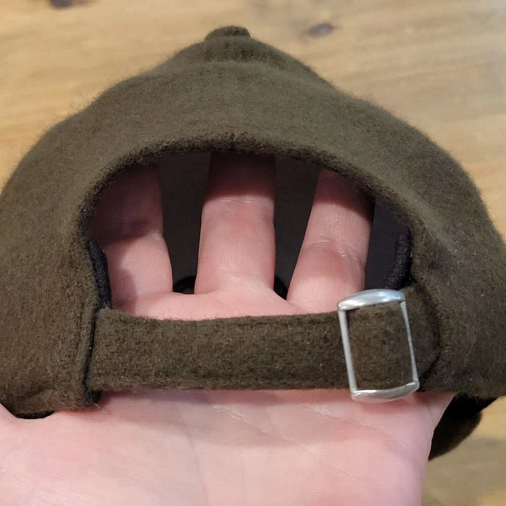 Alo Hat Cap Brown Strap Back Wool Nylon Cashmere Blend One Size District
